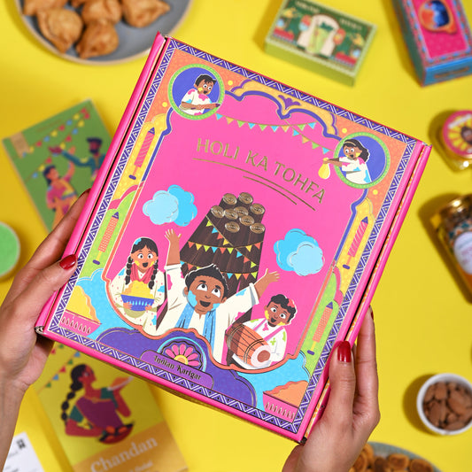 herbal holi colours gift hamper